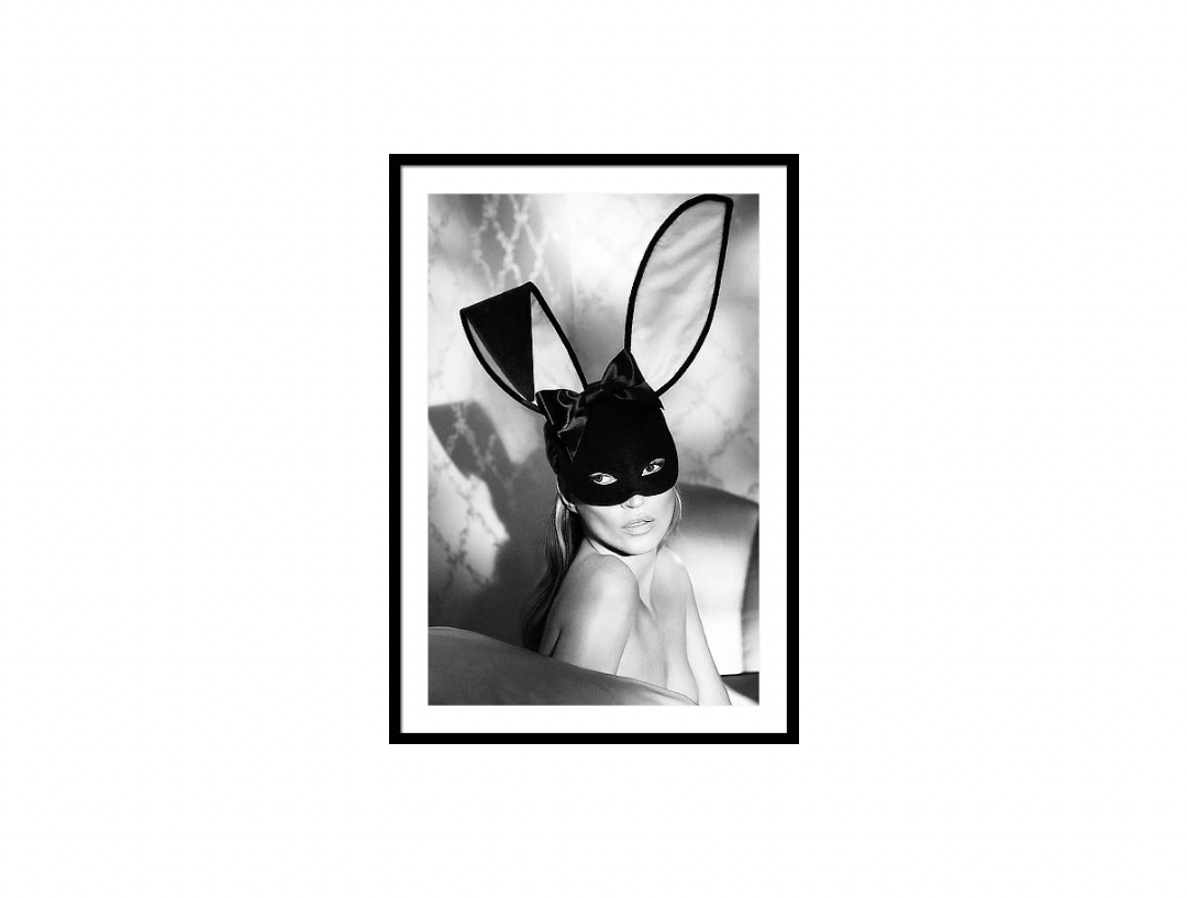Kate Moss Bunny Framed Print