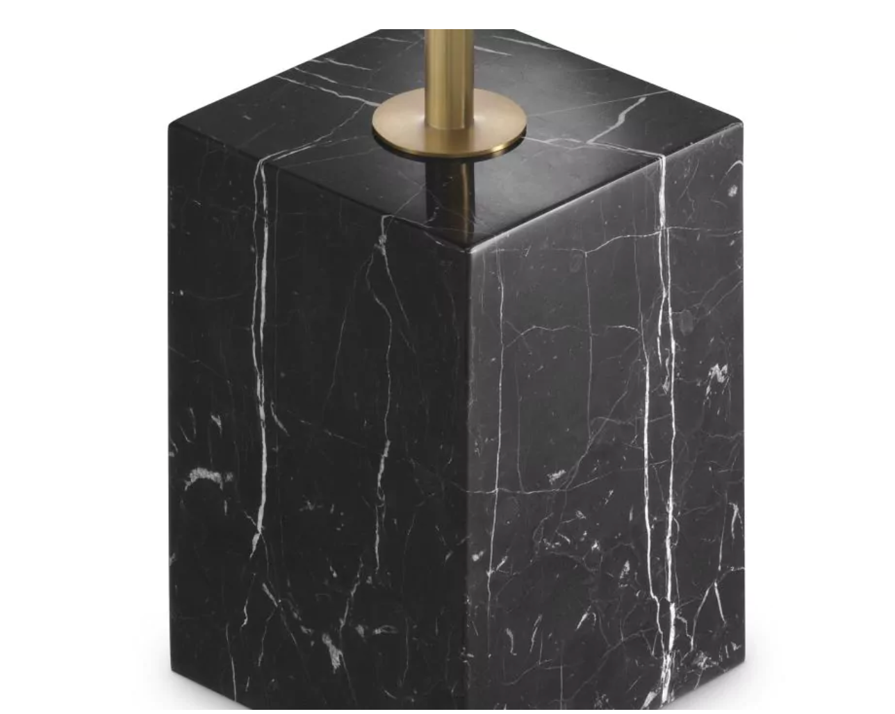 Icons Side Table, Black Marble