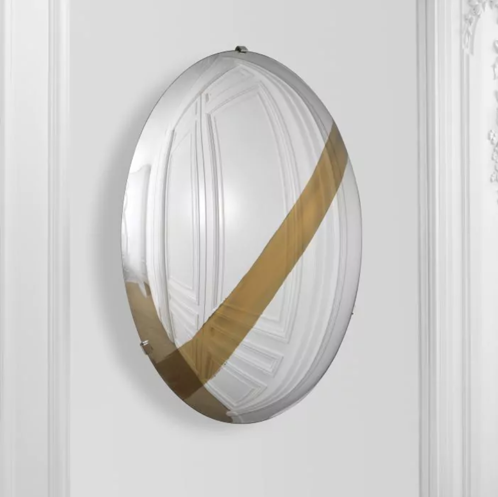 Convex Mirror, Gold Stripe