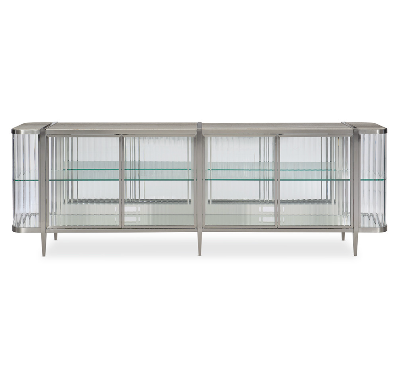 Clear Fluted Sideboard