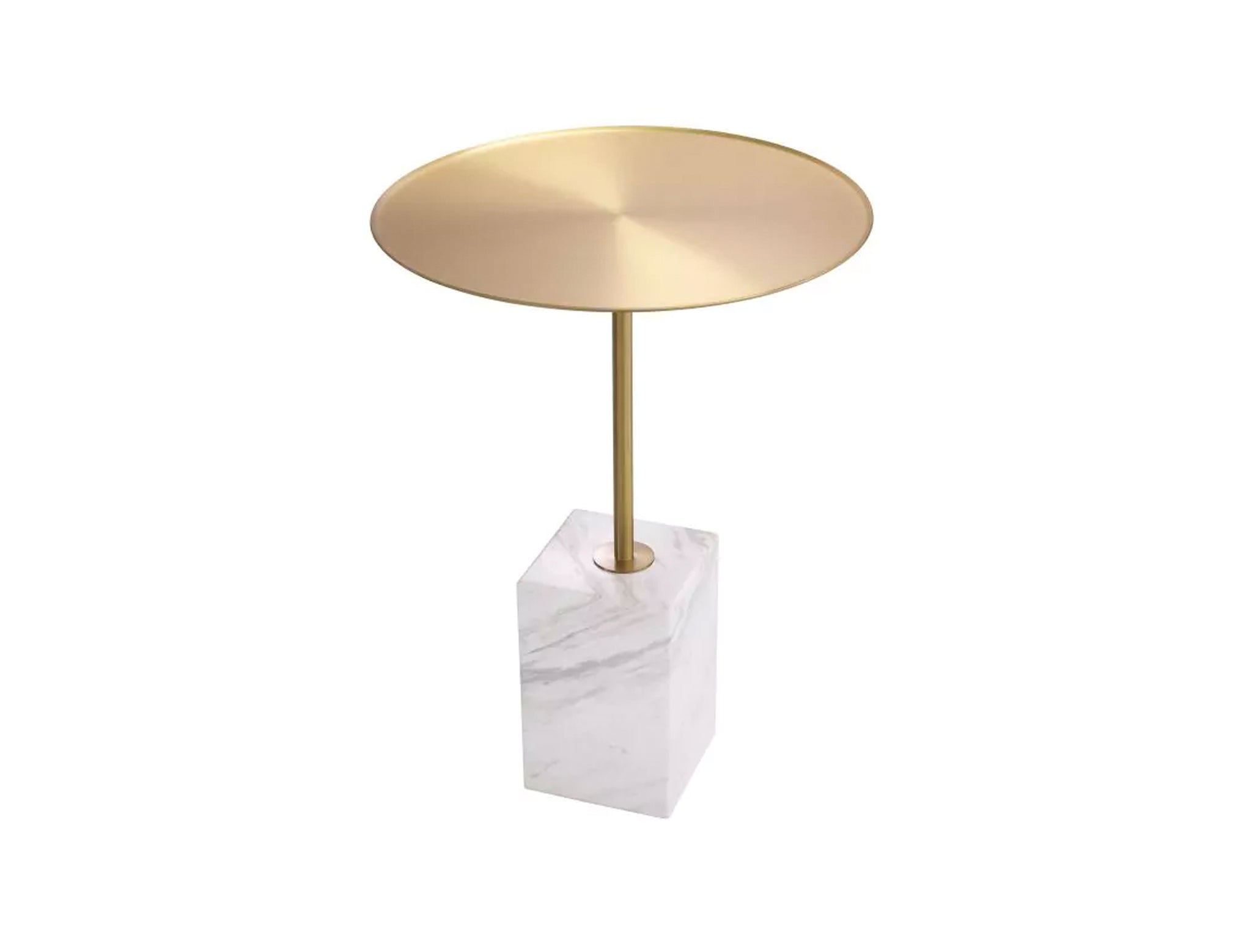 Icons Side Table, White Marble